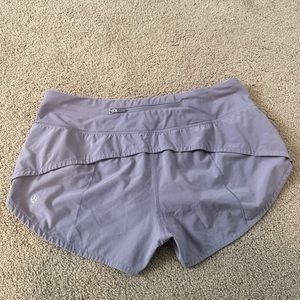 Lululemon purple speed up shorts
